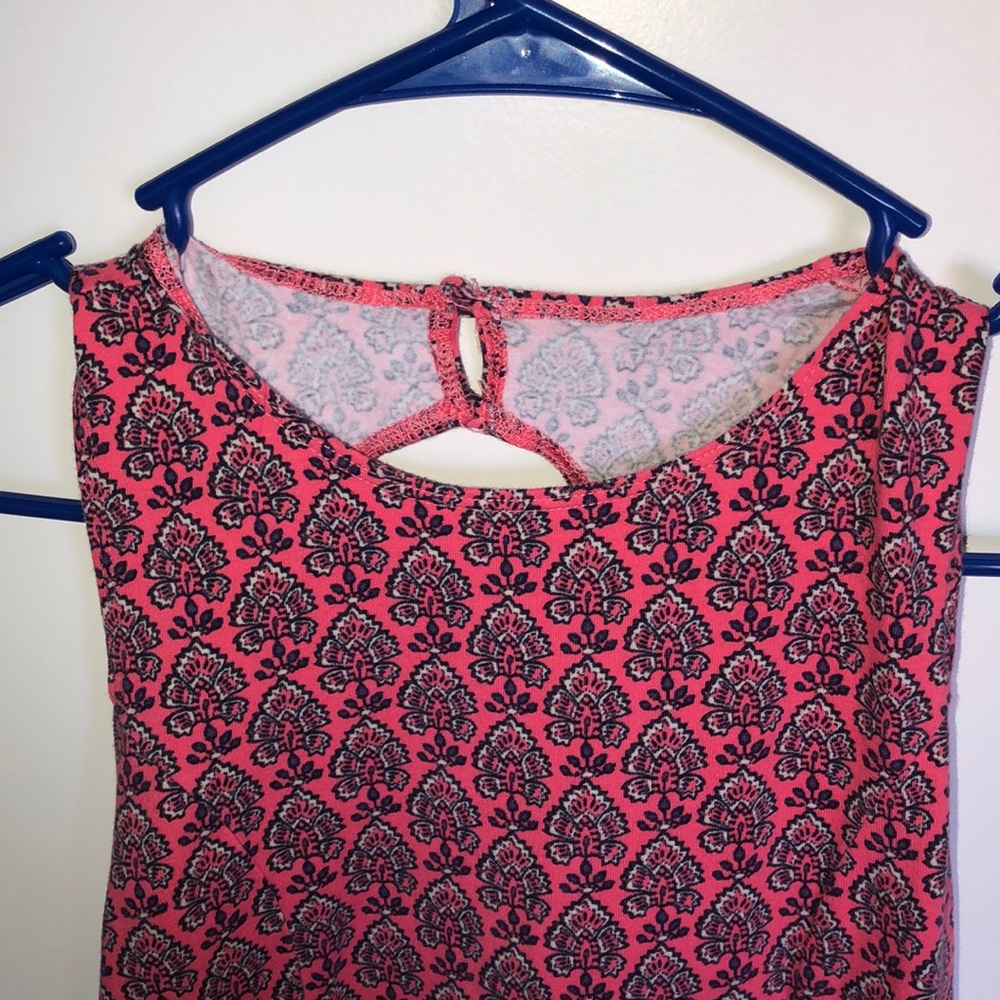 printed pink hollister dress with open back - Picture 2 of 4